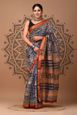 Silk Maheshwari Saree