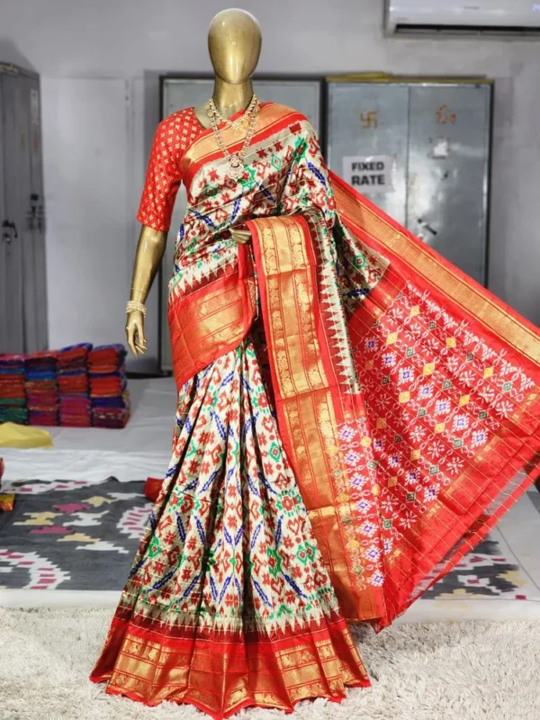 Pochampally ikat patola silk saree