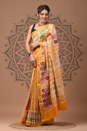 Silk Maheshwari Saree