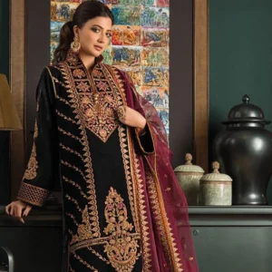 Pakistani Embroidered Velvet Winter Wear Salwar Suit – Wholesale Luxury for the Season