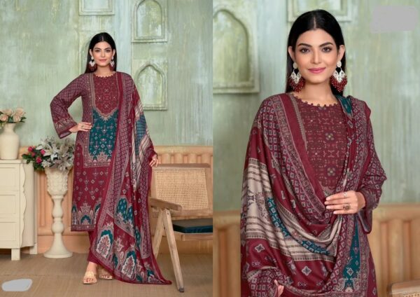 Pakistani Pashmina Salwar Suit – Exquisite Craftsmanship & Regal Elegance