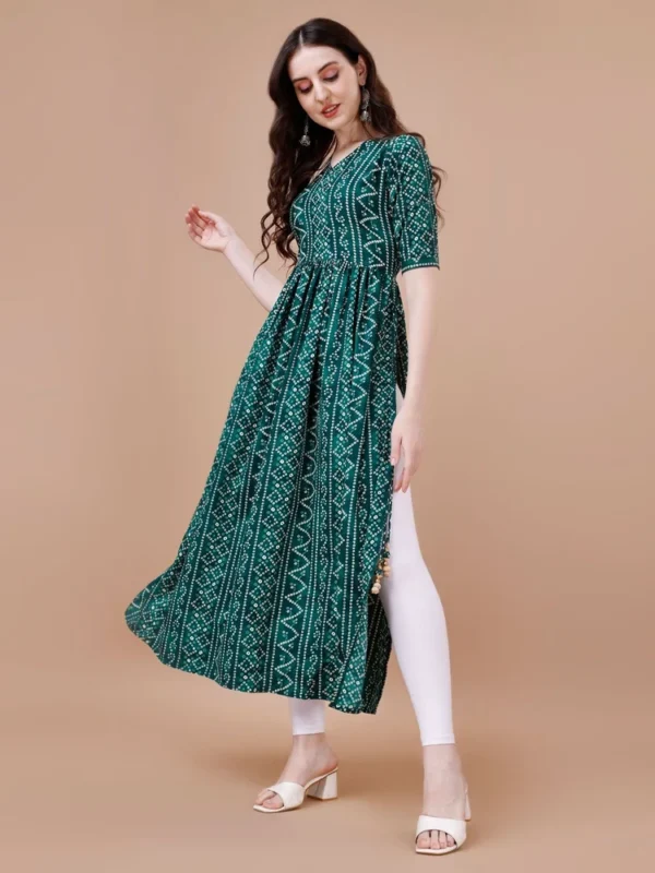 Jamnagari Bandhani Kurti - Image 2