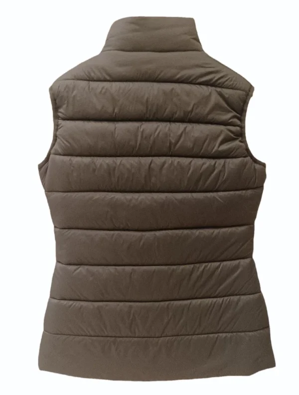 Ladies Brown TPU Fabric Sleeveless Winter Jacket – Lightweight, Durable & Stylish - Image 4