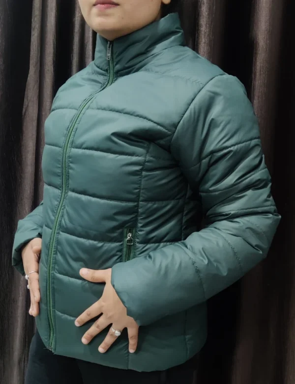 Polyester Ladies Winter Jacket – Warmth Meets Style - Image 2