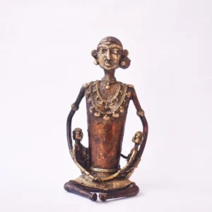 Brass Dhokra Tribal Mother Statue: A Symbol of Strength and Nurturing
